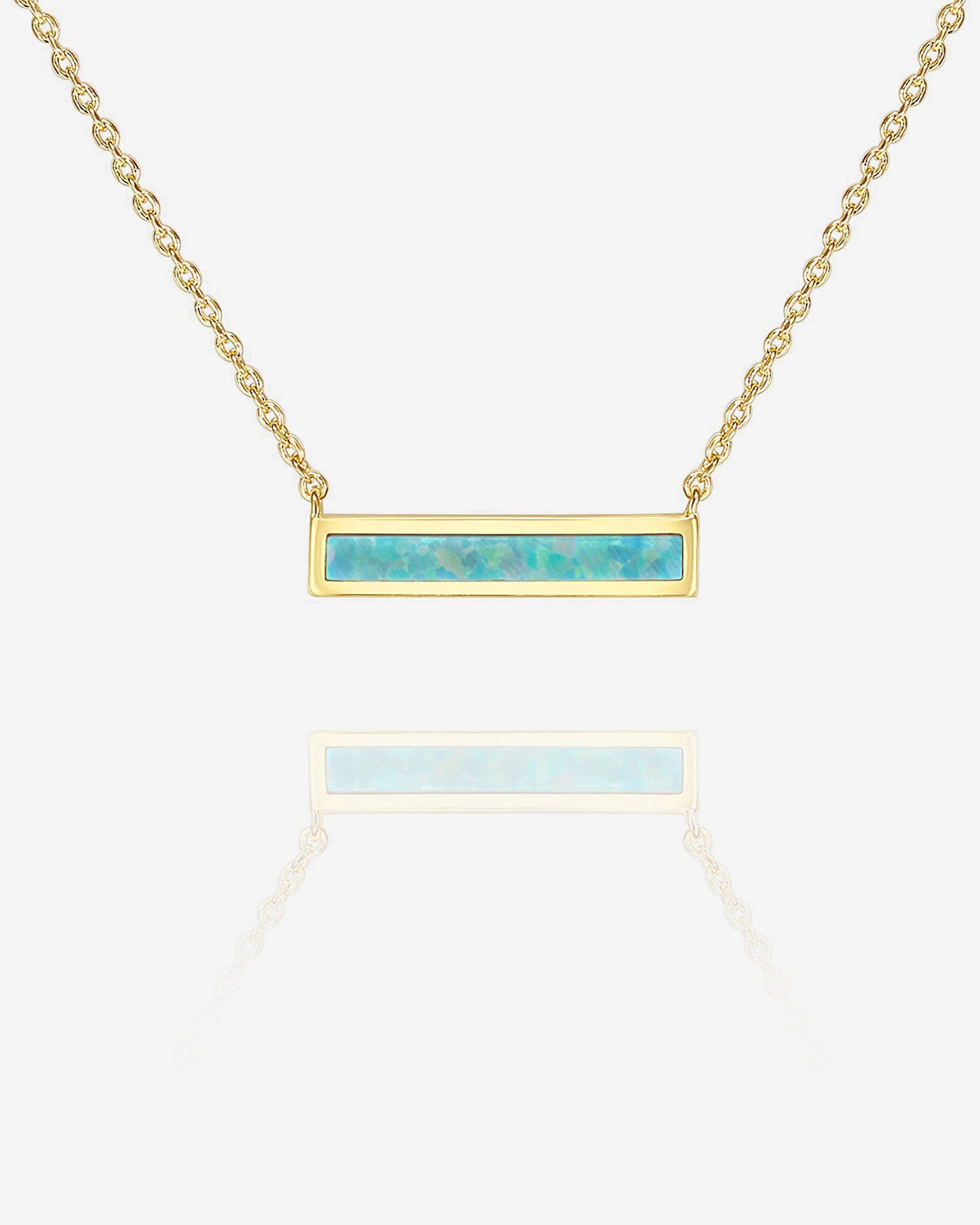 Opal Bar Necklace