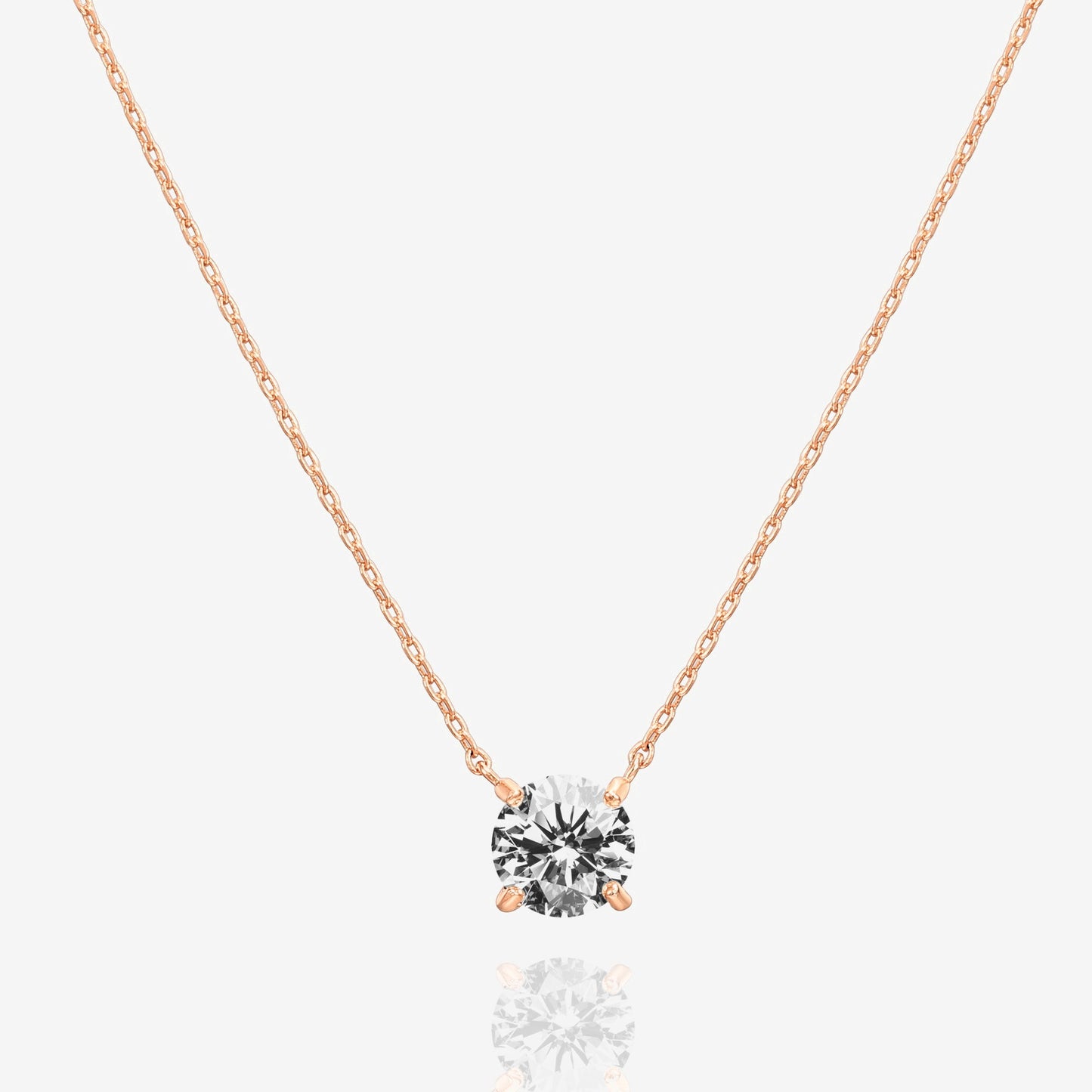 Vermeil Solitaire Necklace