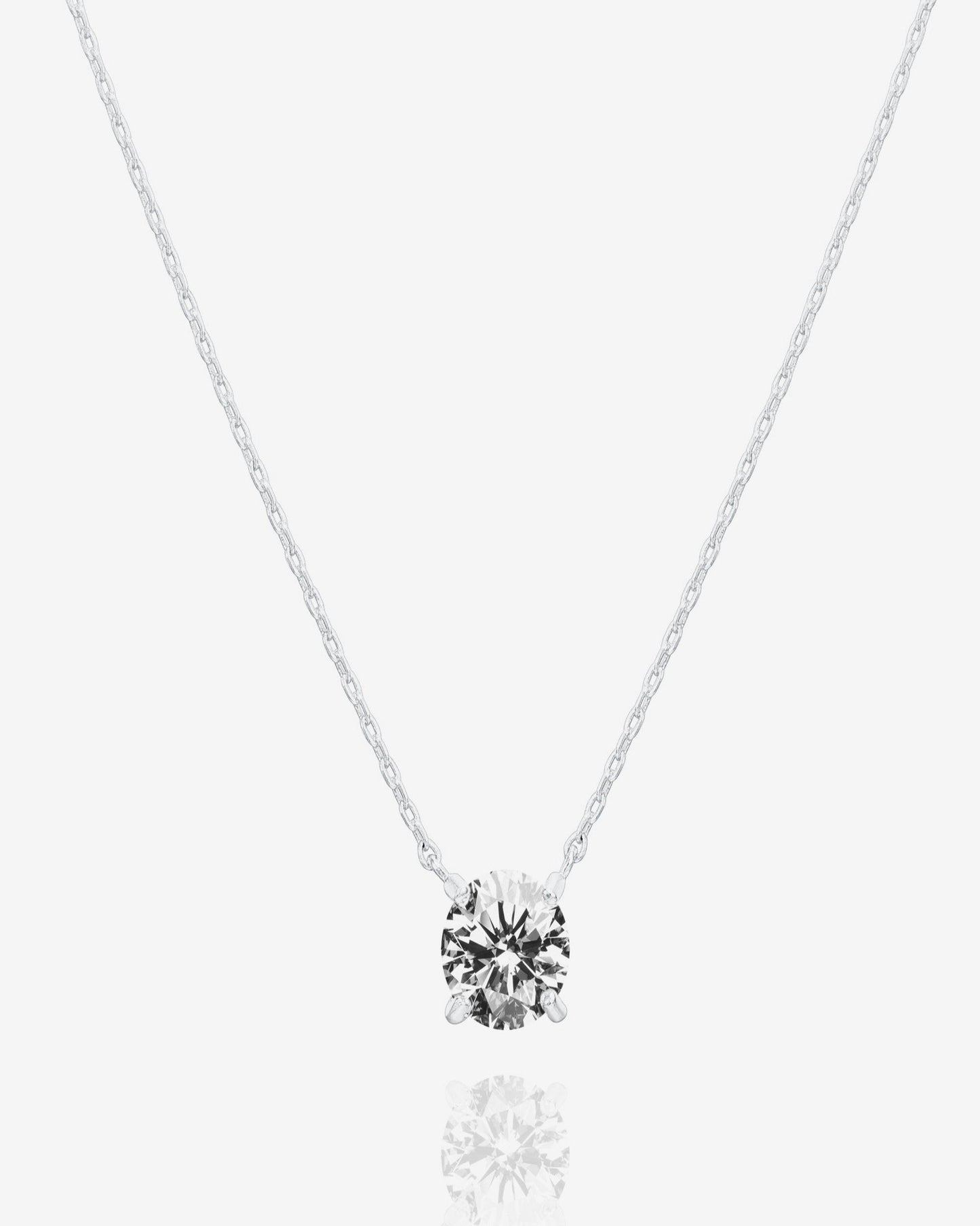 Vermeil Solitaire Necklace