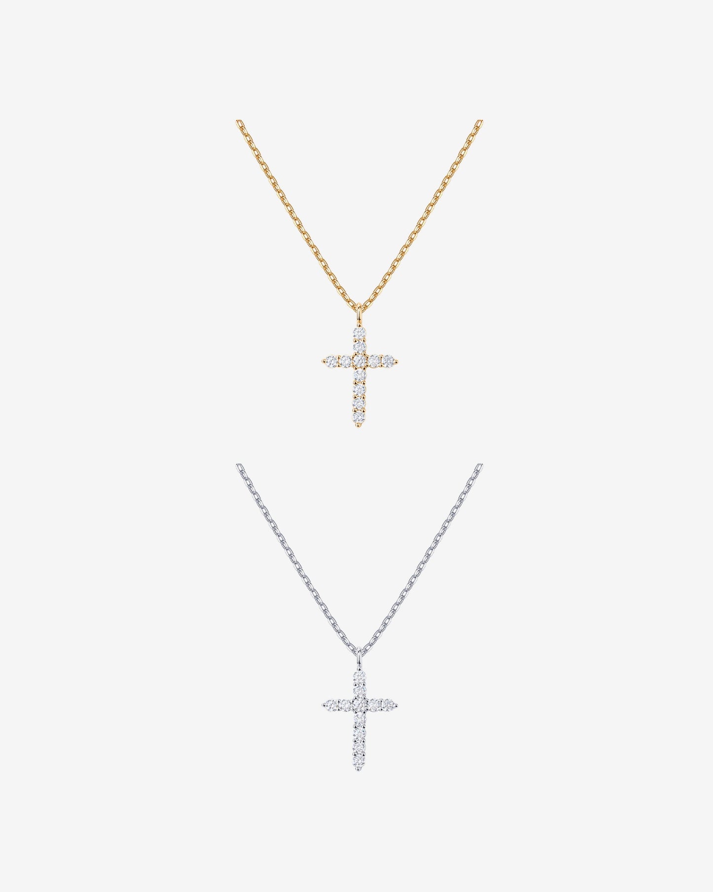 Cubic Zirconia Cross Pendant