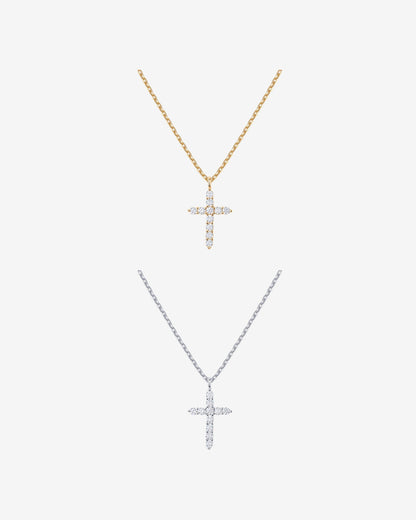 Cubic Zirconia Cross Pendant