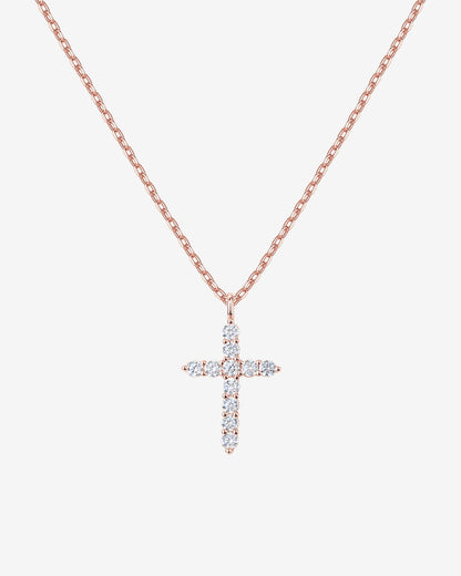 Cubic Zirconia Cross Pendant
