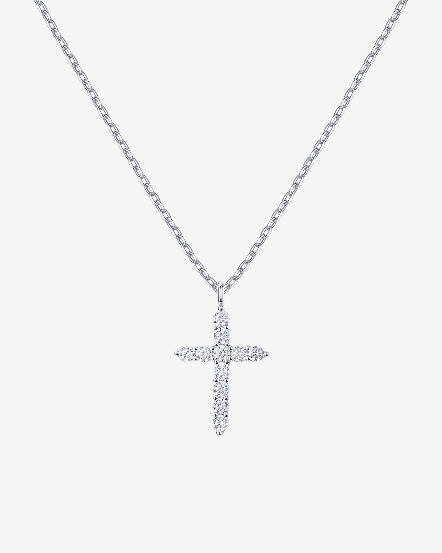 Cubic Zirconia Cross Pendant