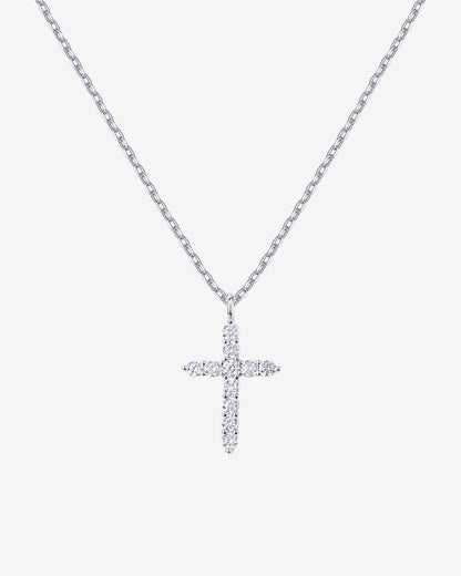 Cubic Zirconia Cross Pendant