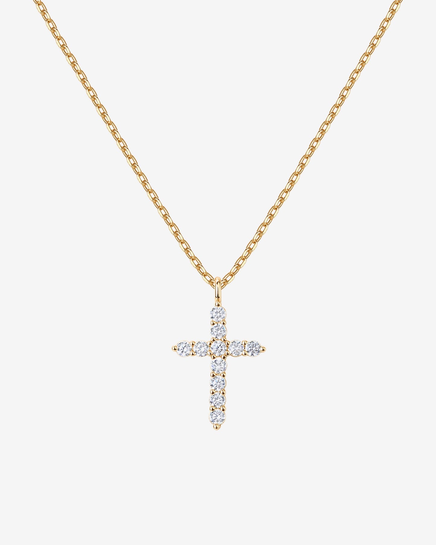 Cubic Zirconia Cross Pendant