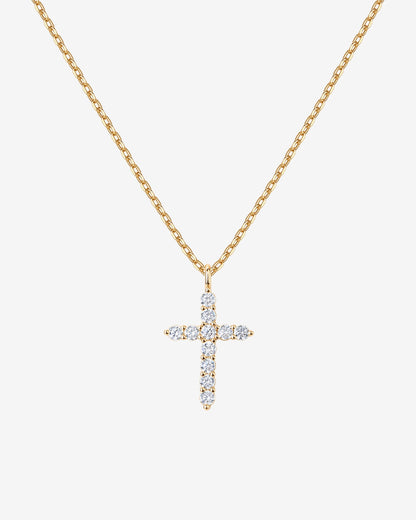 Cubic Zirconia Cross Pendant
