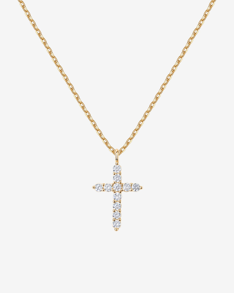 Cubic Zirconia Cross Pendant