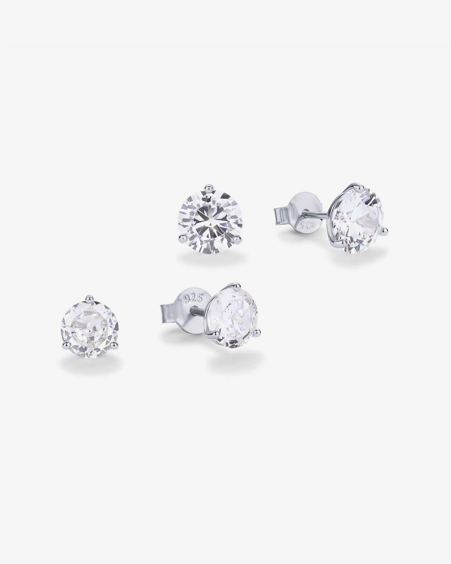 Three Prong Round Studs