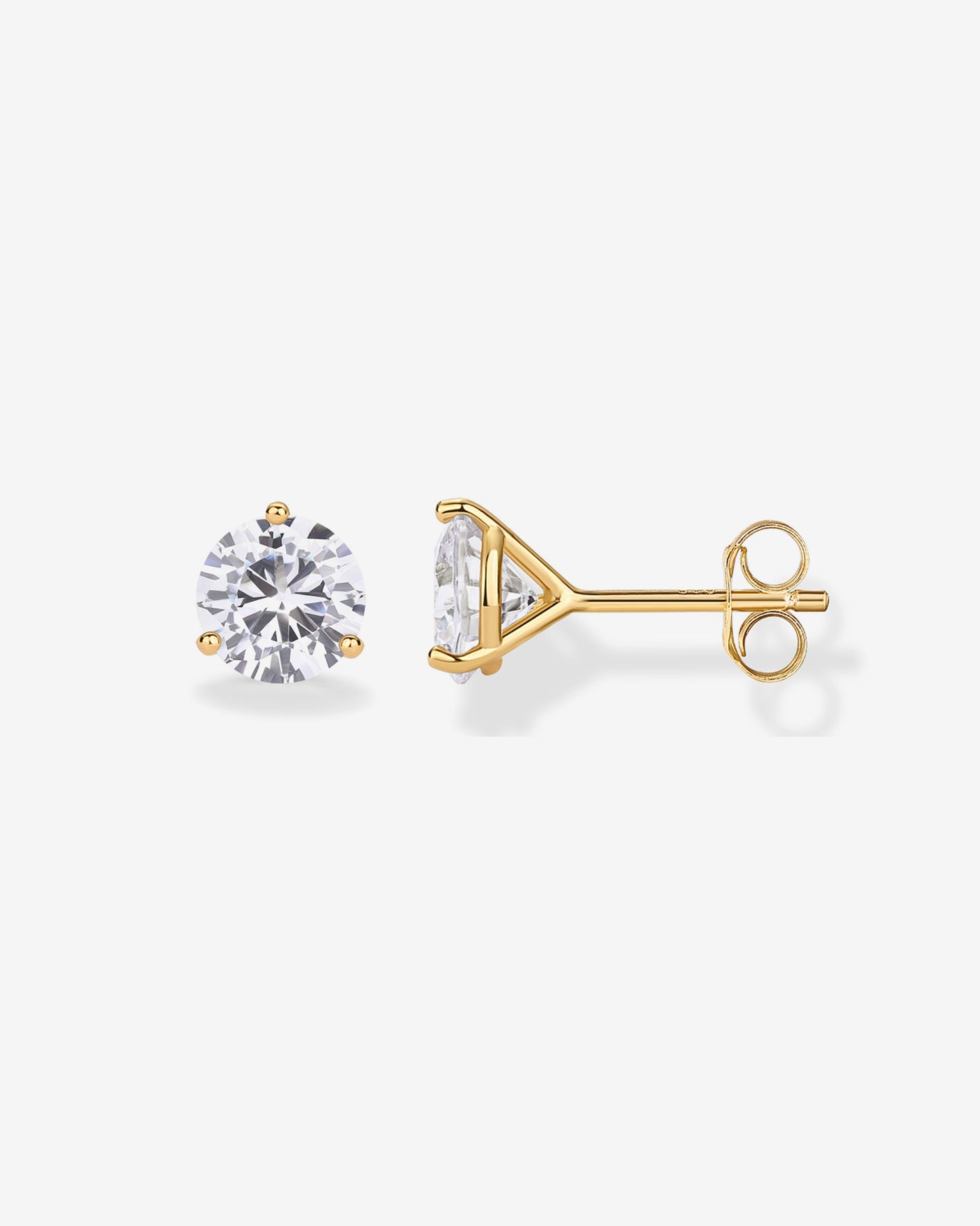 Three Prong Round Studs