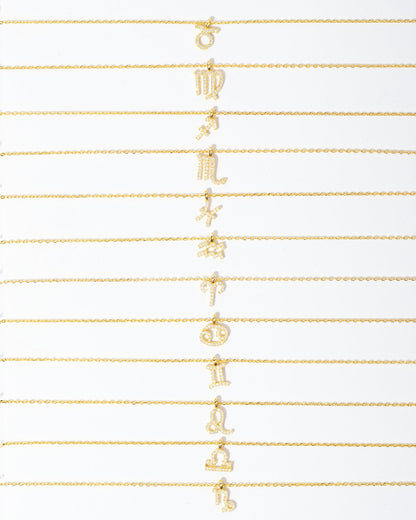 Zodiac Pendant Necklace