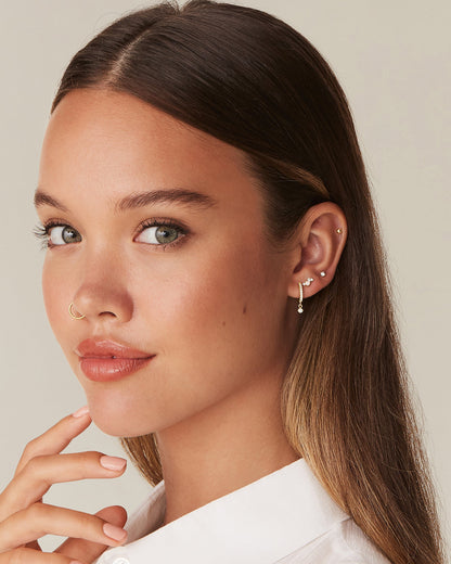 Opal Screw Back Studs