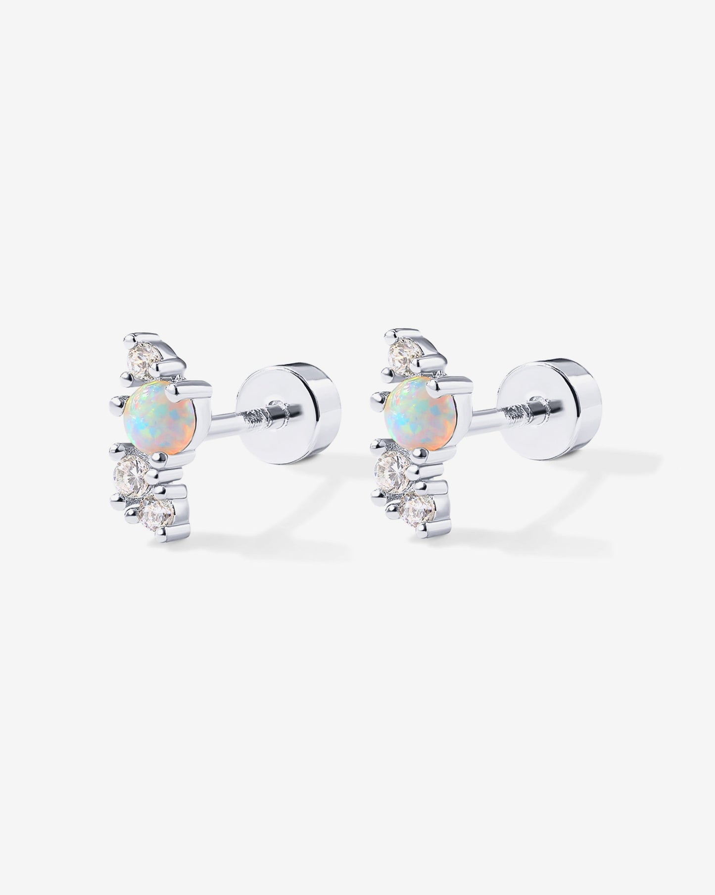 Opal Screw Back Studs
