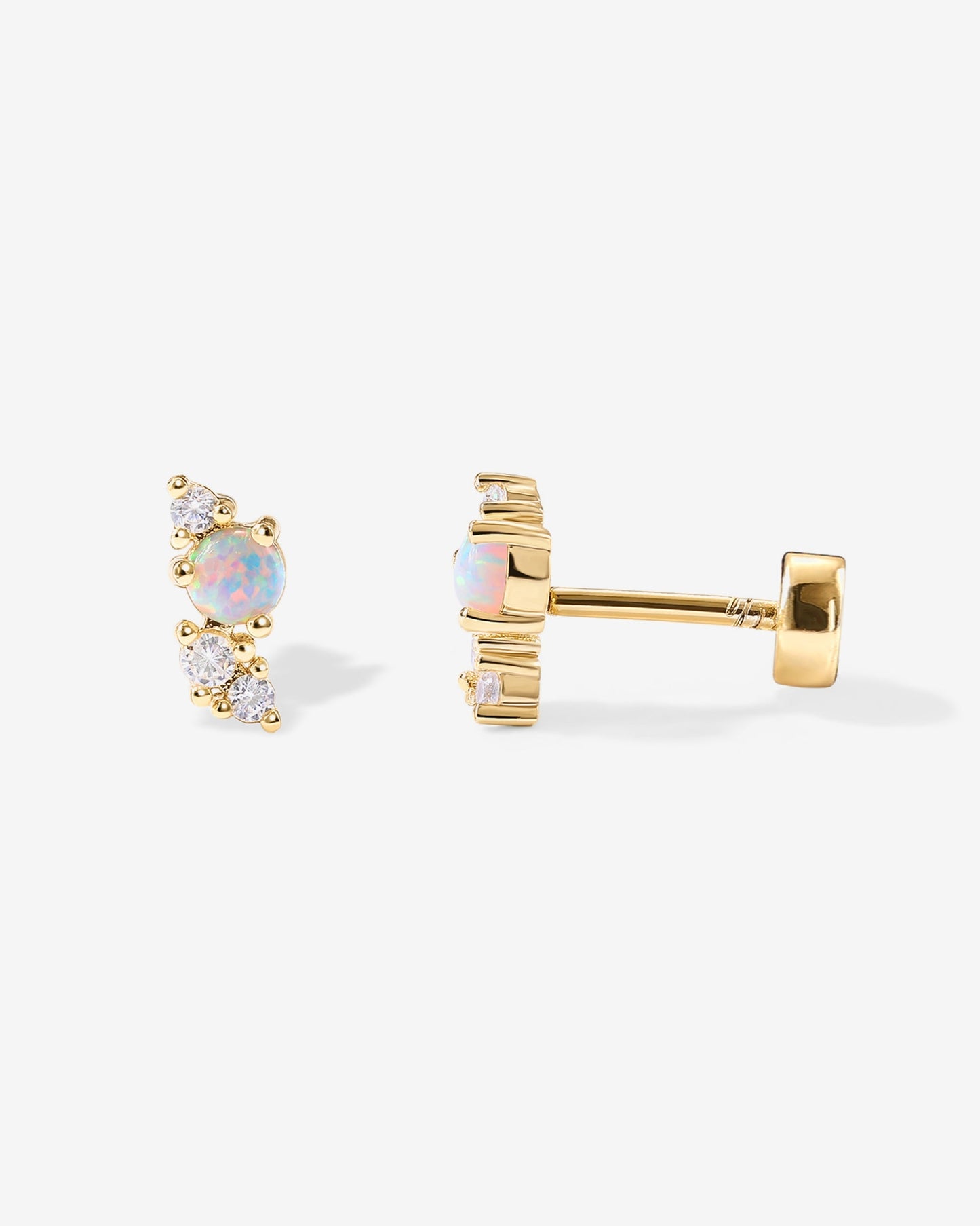 Opal Screw Back Studs