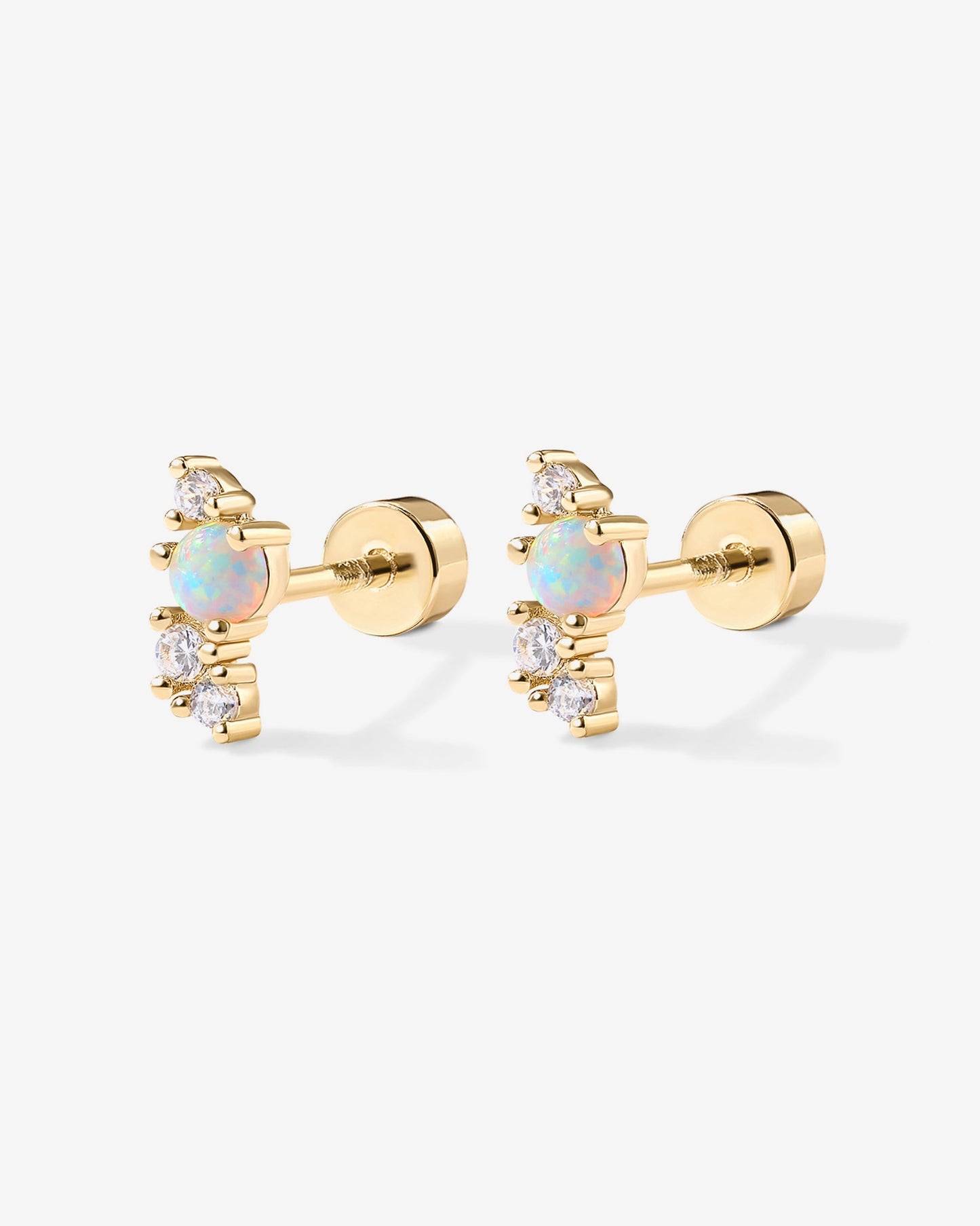 Opal Screw Back Studs