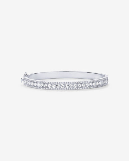 Classic Cubic Zirconia Bangle Bracelet