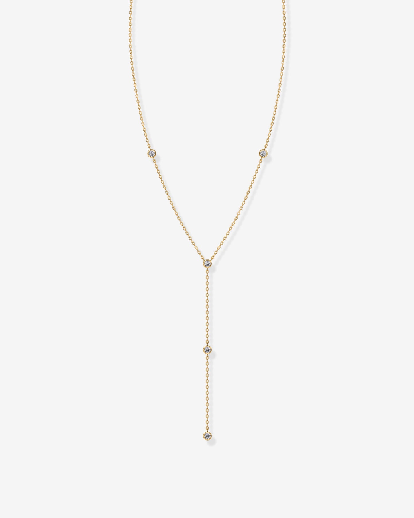 Lariat Station Necklace