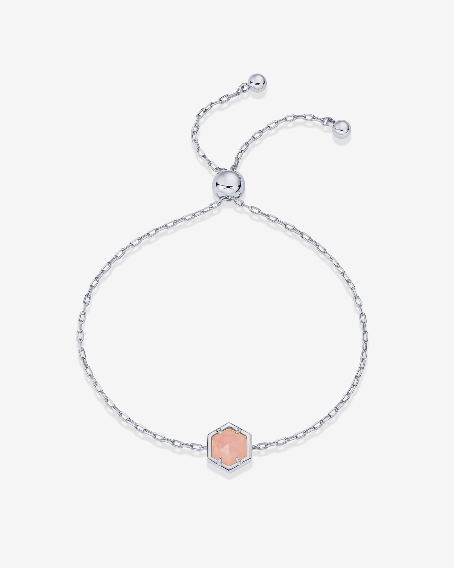Gemstone Hexagon Bracelet