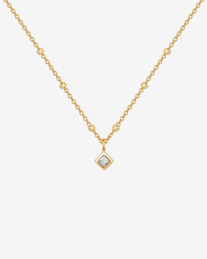 Statement Square Chain Princess Pendant