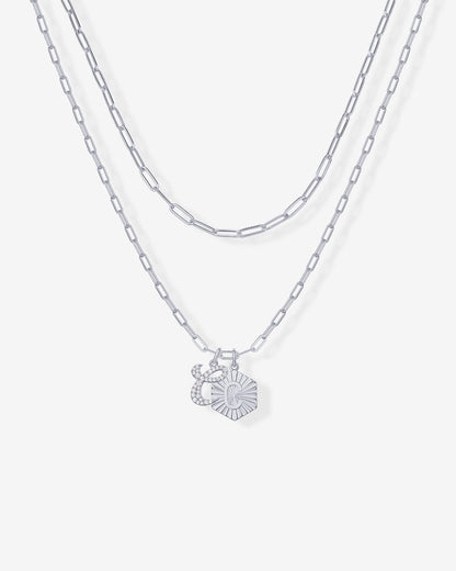 Initial Layered Pendant