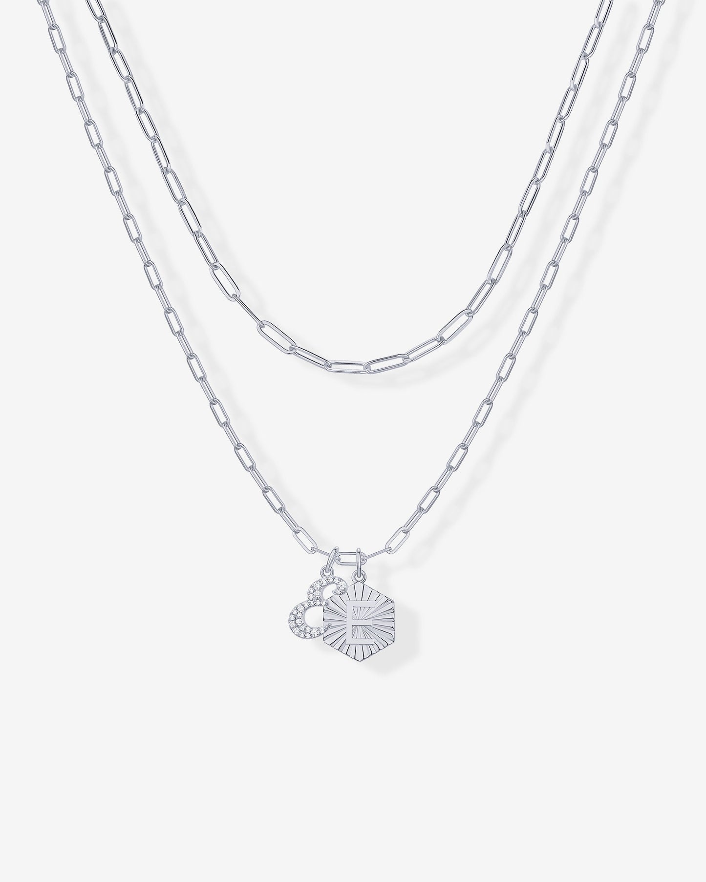 Initial Layered Pendant