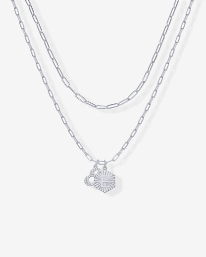 Initial Layered Pendant
