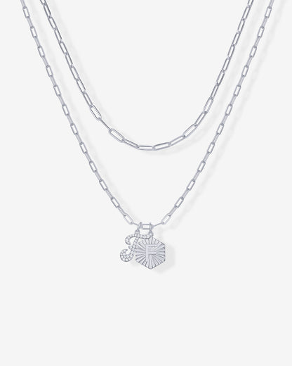 Initial Layered Pendant