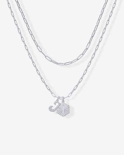 Initial Layered Pendant