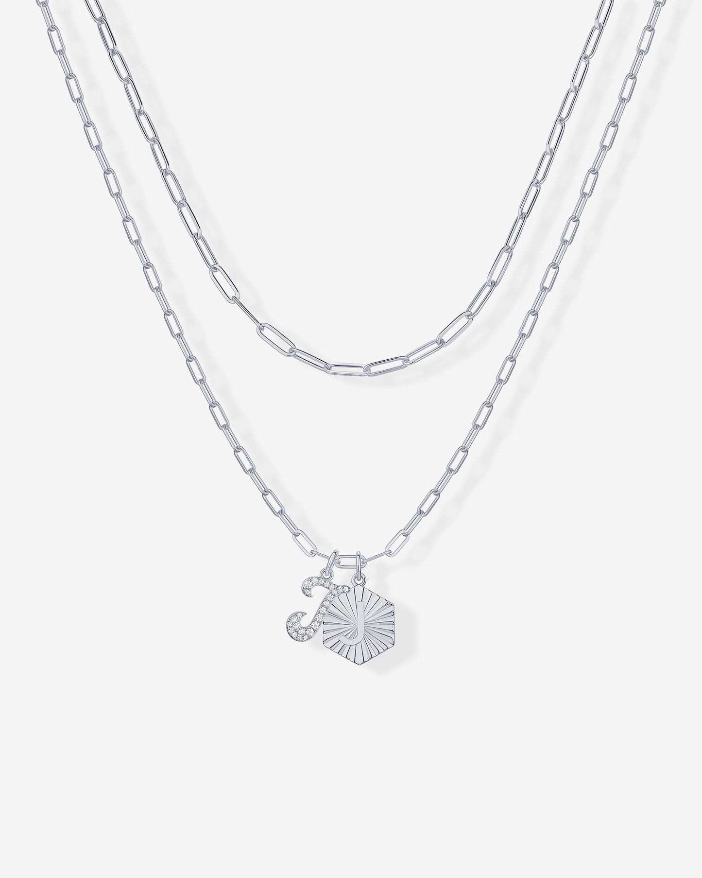 Initial Layered Pendant