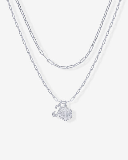 Initial Layered Pendant