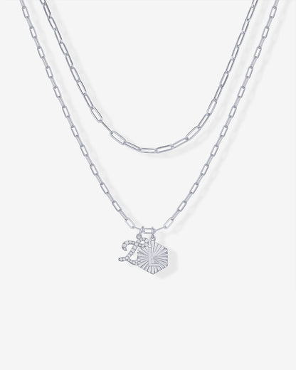 Initial Layered Pendant