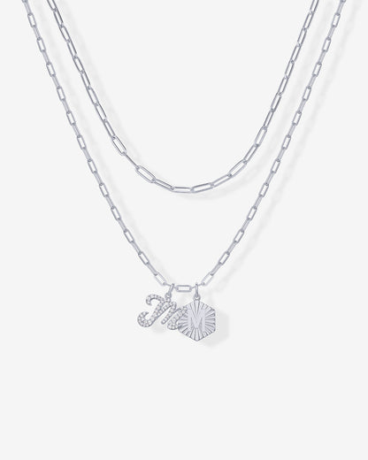 Initial Layered Pendant