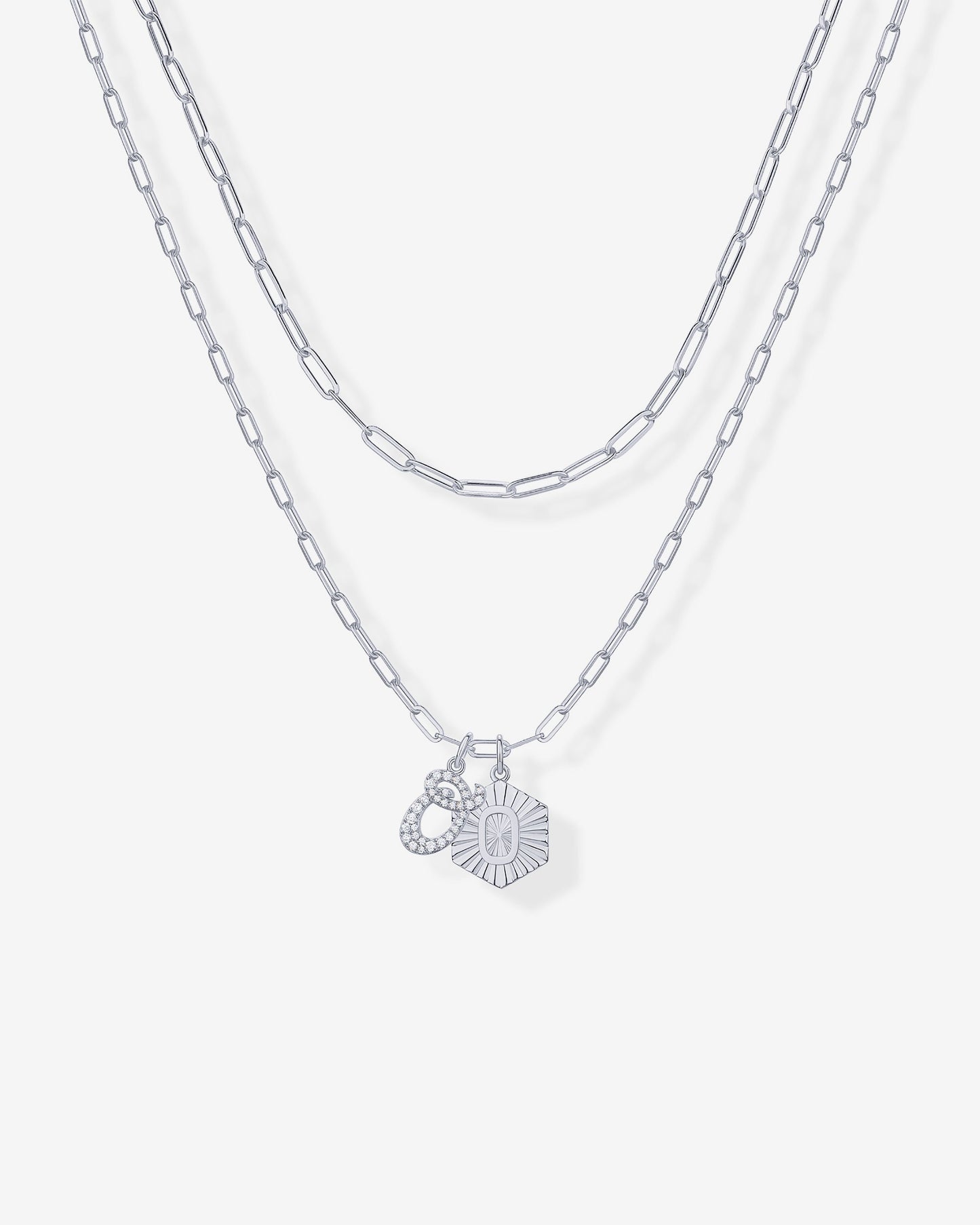 Initial Layered Pendant