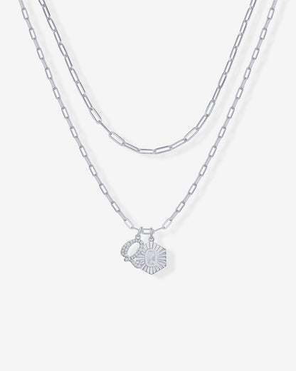 Initial Layered Pendant