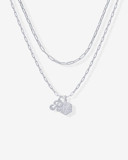 Initial Layered Pendant