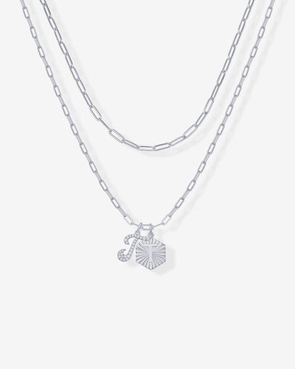 Initial Layered Pendant
