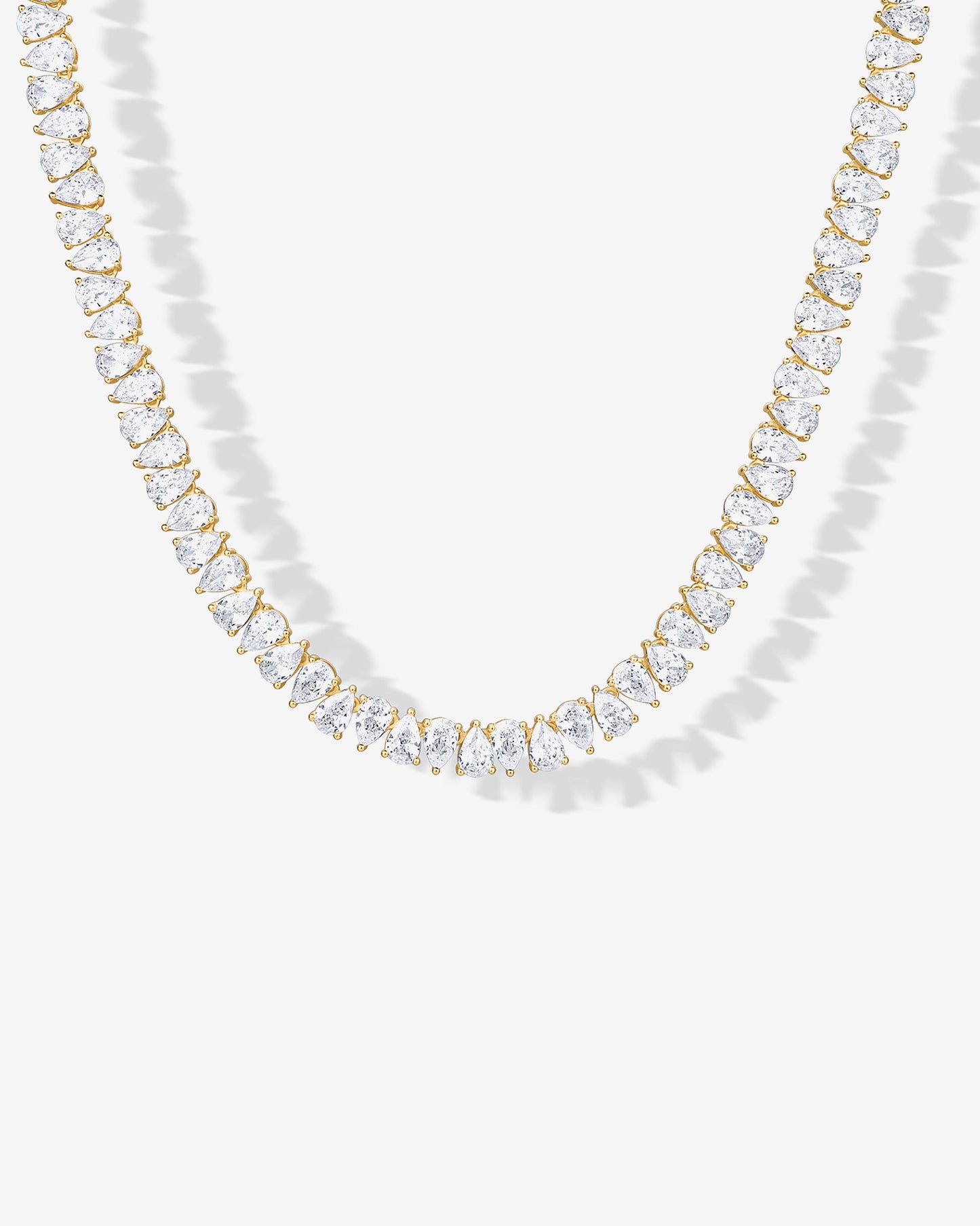 Pear Tennis Necklace