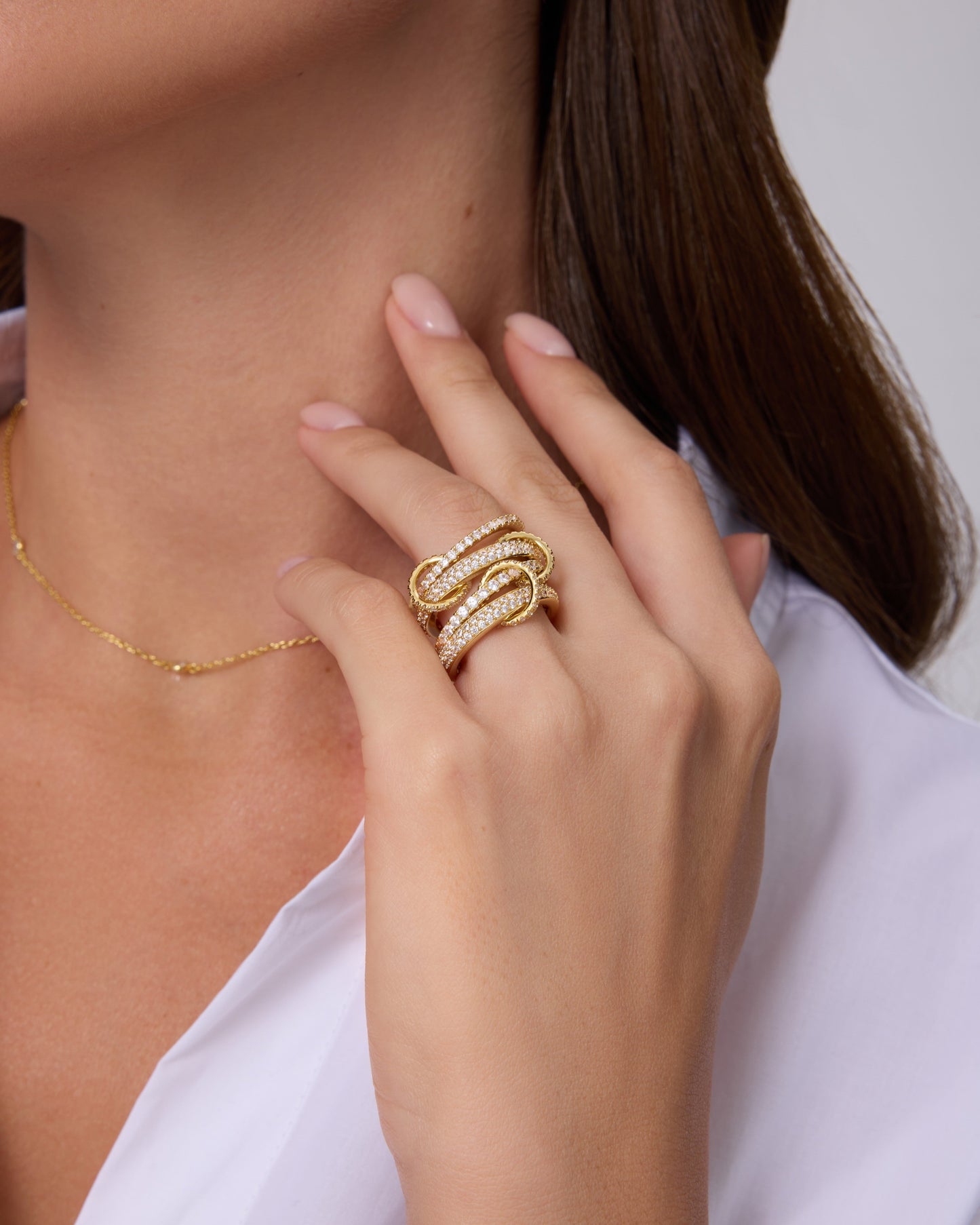 Interlocking Multi Band Ring