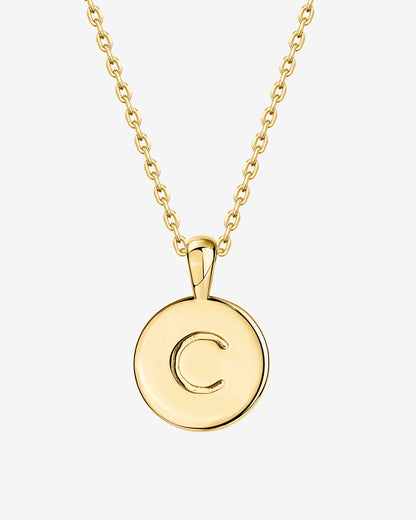 Initial Disc Pendant
