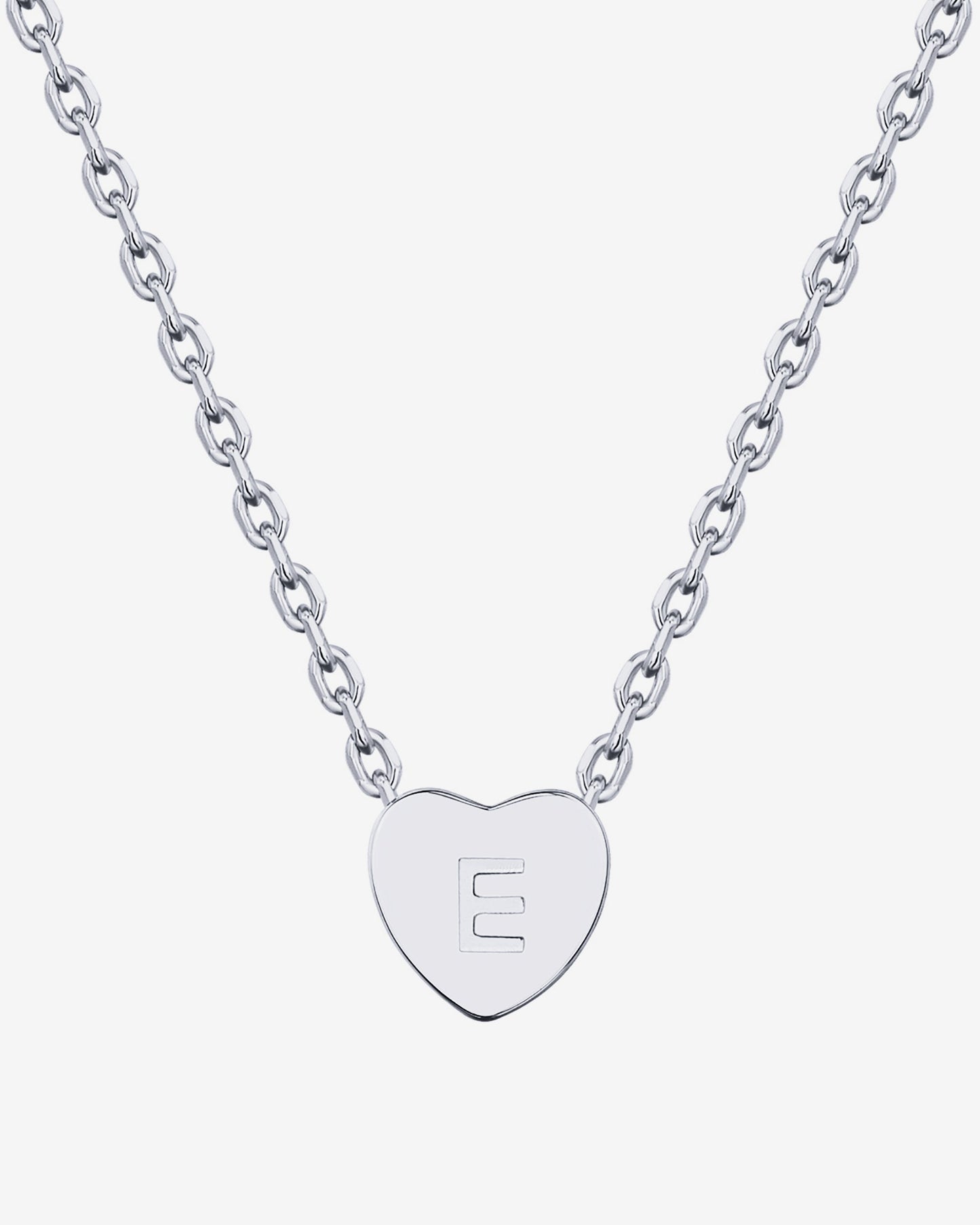 Dainty Heart Initial Necklace