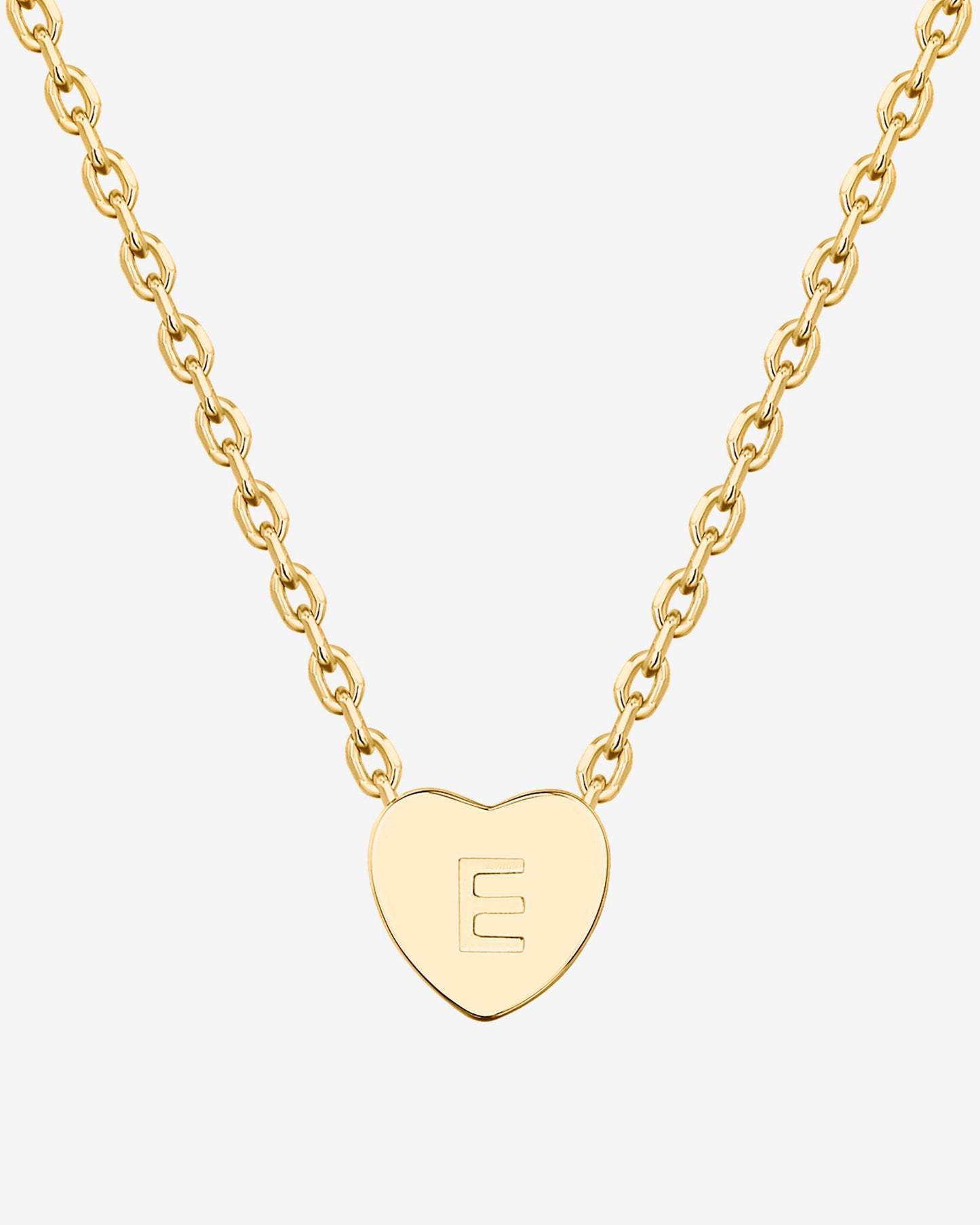 Dainty Heart Initial Necklace