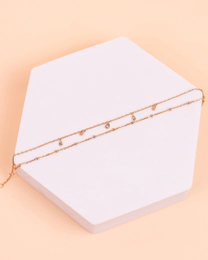 Double Wrap Charm Bracelet