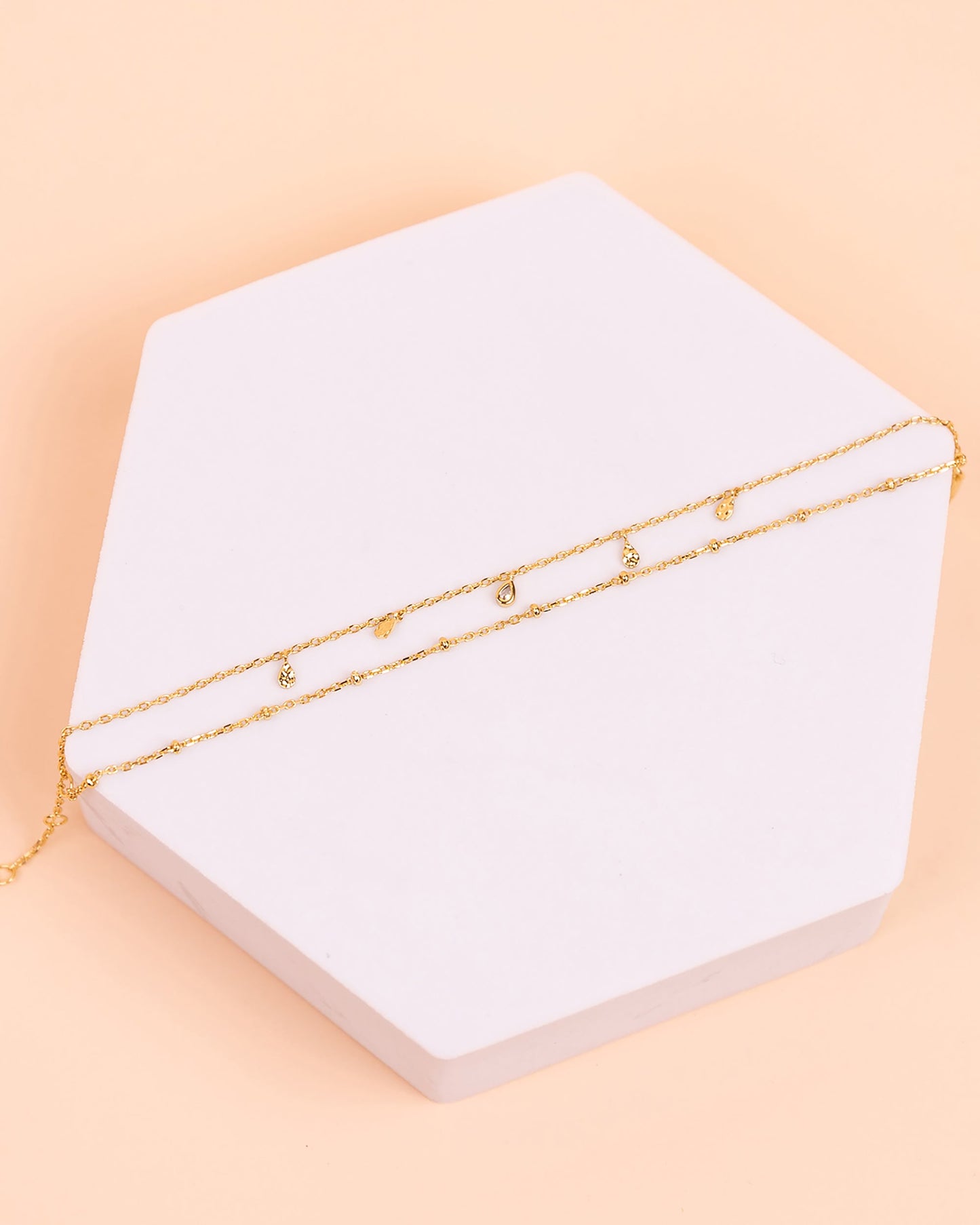 Double Wrap Charm Bracelet