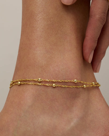 Mykonos Beaded Anklet