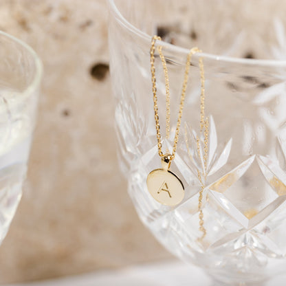 Initial Disc Pendant